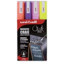 Uni-Ball Fluorescent Chalk Marker Set