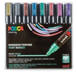 Uni Posca PC5M Marker Metallic Set