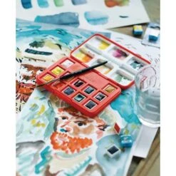 Van Gogh | Watercolour Pocket Box Special Edition — 12 Half Pans -Da Vinci Shop VanGogh7CWatercolourPocketBoxspecialeditionE2809412halfpans 4