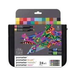 Winsor & Newton 24 Mixed Marker Set