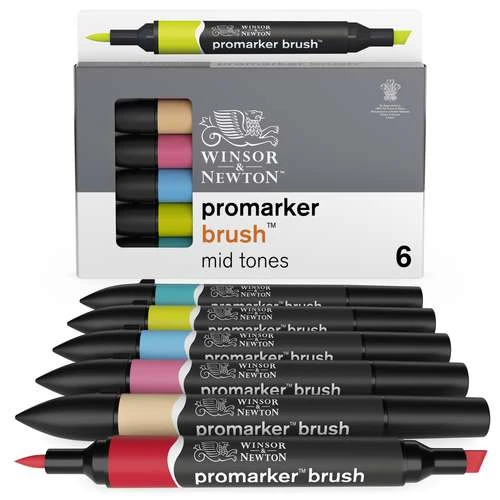 Winsor & Newton 6 BrushMarker Sets 5 Winsor & Newton 6 BrushMarker Sets - Image 5