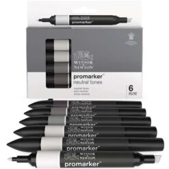 Winsor & Newton 6 Promarker Sets -Da Vinci Shop Winsor26amp3BNewton6PromarkerSets 2