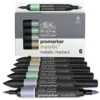 Winsor & Newton BrushMarker Metallic Set