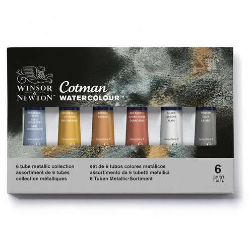 Winsor & Newton Cotman Metallic Watercolour Set 1 Winsor & Newton Cotman Metallic Watercolour Set