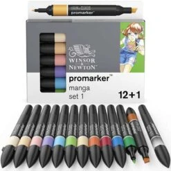 Winsor & Newton Promarker 12 Manga Pen Sets -Da Vinci Shop Winsor26amp3BNewtonPromarker12MangaPenSets 2
