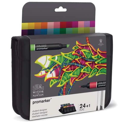 Winsor & Newton Promarker 24 Piece Student Designer Set 2 Winsor & Newton Promarker 24 Piece Student Designer Set - Image 2